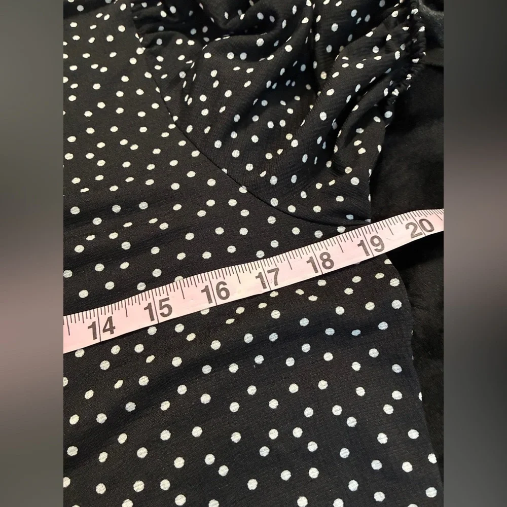 Zara Black/White Polka Dots Midi Dress. Size L. Classy. Feminine. Charming. - Picture 8 of 8